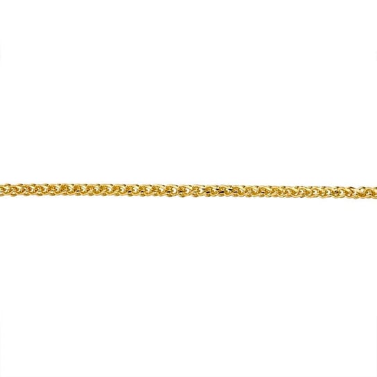 14K Yellow Gold 1mm Diamond-Cut Wheat Chain