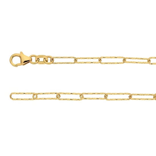 14K Yellow Gold 2.7mm Diamond-Cut Oval Cable Chain