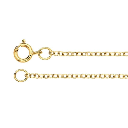 14K Yellow Gold 1.3mm Oval Cable Chain