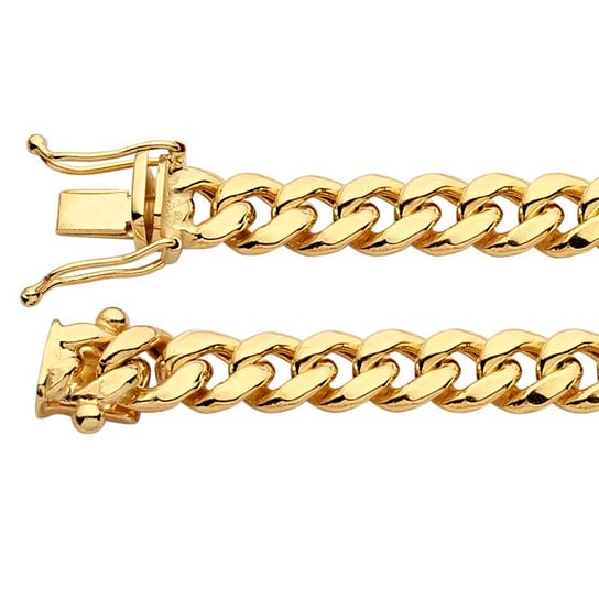 14K Yellow Gold Hollow 6.1mm Miami Cuban Chain