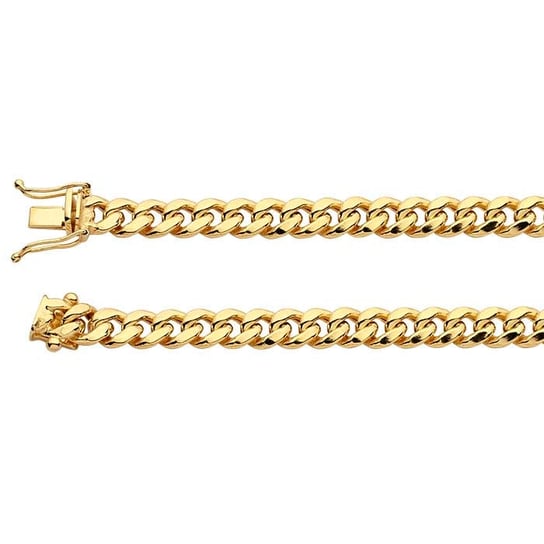 14K Yellow Gold Hollow 6.1mm Miami Cuban Chain