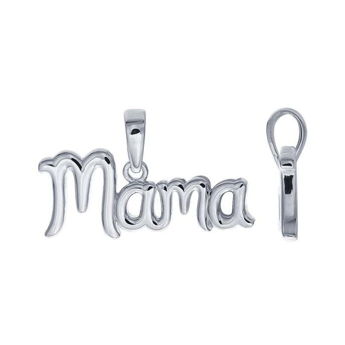 Sterling Silver "Mama" Pendant