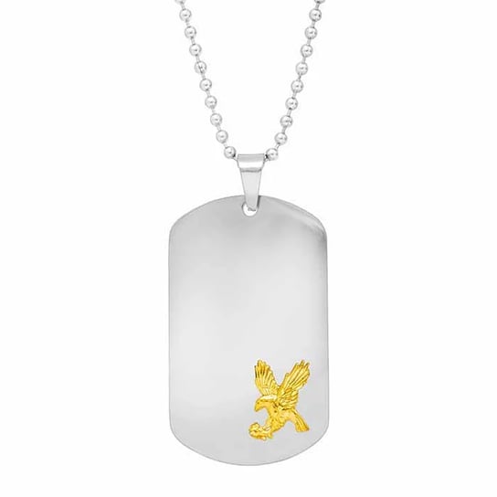 Stainless Steel Dog Tag Eagle Necklace