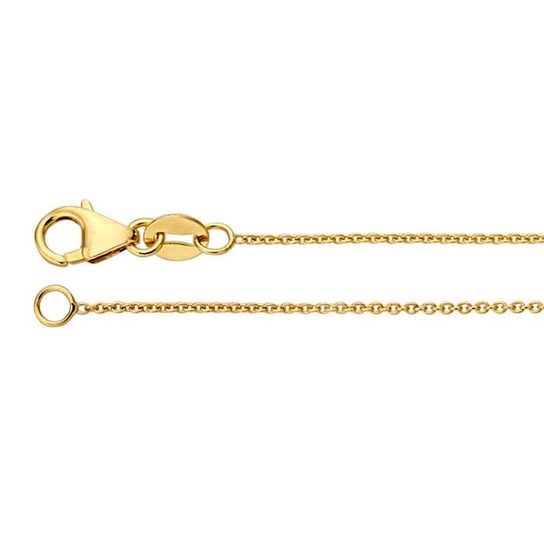 14K yellow Gold 0.85mm Round Cable Chain 18"