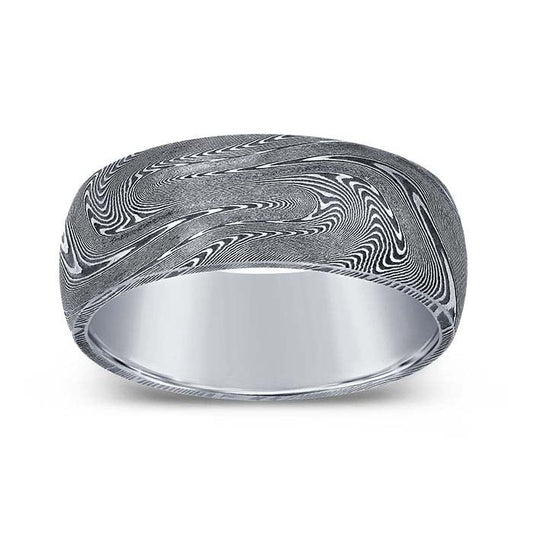 Damascus Stainless Steel "Supernova" Ring
