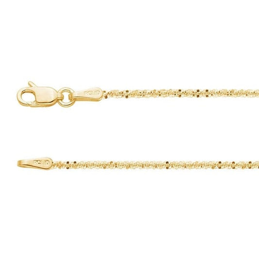 14K Yellow Gold 1.2mm Margherita Chain