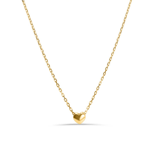 Gold Plated 925 Sterling Silver Small Heart Necklace