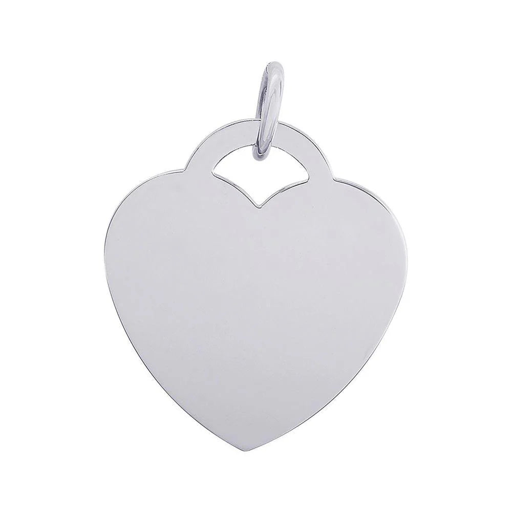 High Polished 925 Sterling Silver Toggle Heart