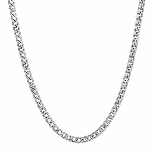 Stainless Steel 4mm Square Curb Chain "Franco"