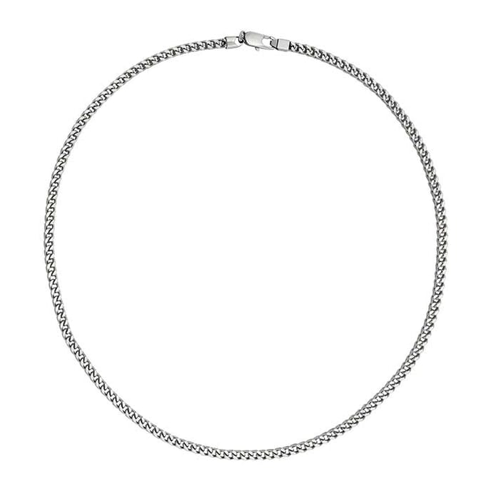 Stainless Steel 4mm Square Curb Chain "Franco"