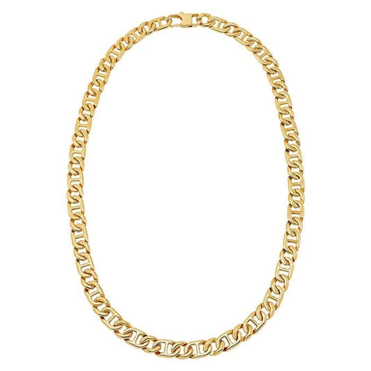 Gold-Plated Stainless Steel 11mm Mariner Chain