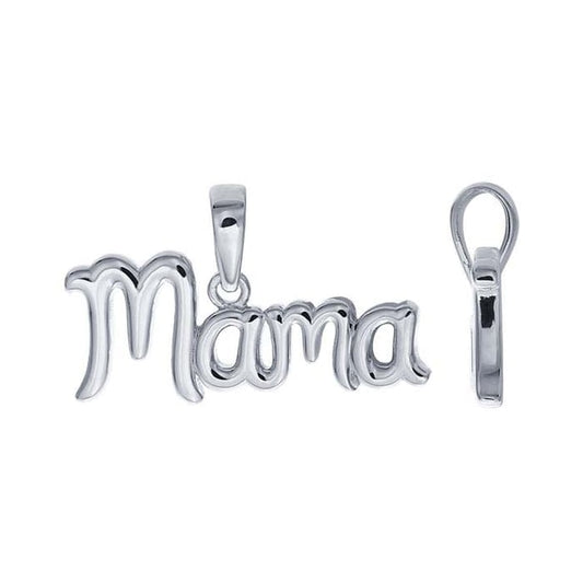 Sterling Silver "Mama" Pendant